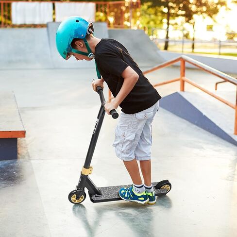 سكوتر V2 Pro Trick Scooters، سكوتر حيلة للأطفال من سن 6 إلى 12 سنة والمراهقين - سكوتر BMX حر للمبتدئين والمتوسطين (ذهبي) in Kuwait
