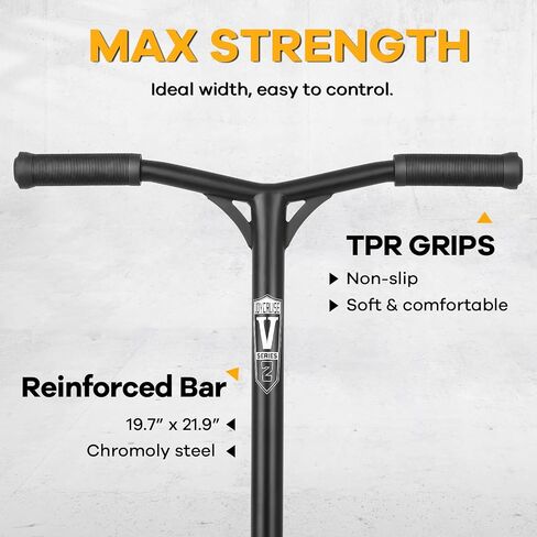 سكوتر V2 Pro Trick Scooters، سكوتر حيلة للأطفال من سن 6 إلى 12 سنة والمراهقين - سكوتر BMX حر للمبتدئين والمتوسطين (ذهبي) in Kuwait