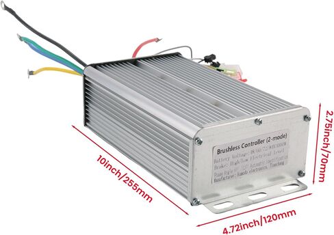 48V 60V 72V 84V 3000W Intelligent Brushless Controller E-Bike Brushless Motor Controller for Electric Bicycle Scooter, silver in Kuwait