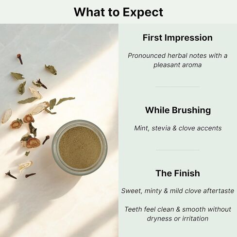 Gum Health Tooth Powder, for Sensitive Teeth with Ginseng, Mint & Clove | 3 Month Supply, Made in USA | Fluoride-Free, Traditional Herbal Formula in Kuwait