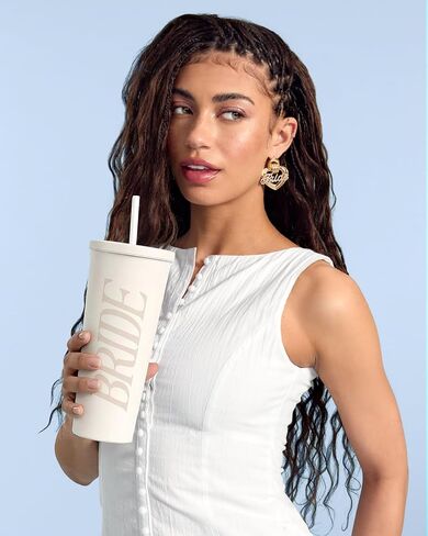 xo, Fetti Bride Tumbler - 24 Oz Stainless Steel Cup | Bachelorette Gift in Kuwait