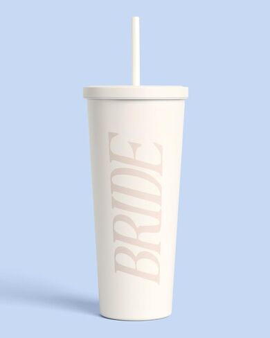xo, Fetti Bride Tumbler - 24 Oz Stainless Steel Cup | Bachelorette Gift in Kuwait