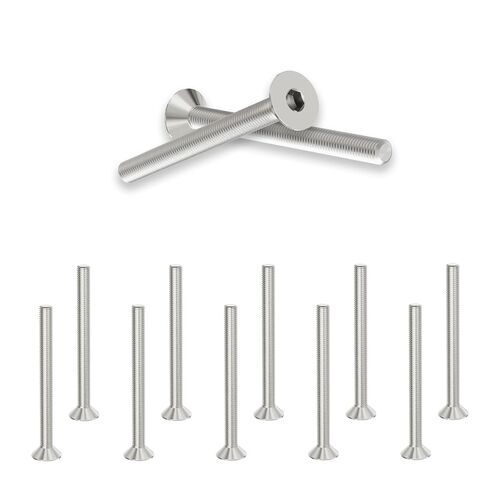 30 Pcs M3x30mm Flat Head Socket Cap Screws,Allen Hex Drive Type, 304 Stainless Steel countersunk Bolt, Full Threaded in Kuwait