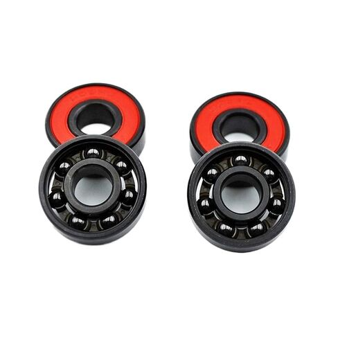 8-Pack 608 2RS Hybrid Black Ceramic Ball Bearing 8 * 22 7mm ABEC-11 high-Speed Roller Skating Skateboard Wheel Miniature in Kuwait