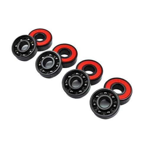 8-Pack 608 2RS Hybrid Black Ceramic Ball Bearing 8 * 22 7mm ABEC-11 high-Speed Roller Skating Skateboard Wheel Miniature in Kuwait