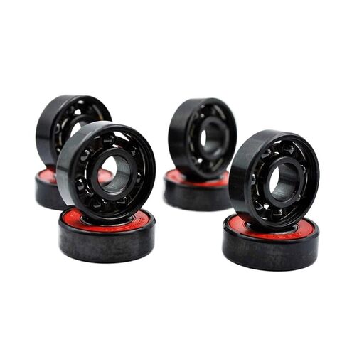 8-Pack 608 2RS Hybrid Black Ceramic Ball Bearing 8 * 22 7mm ABEC-11 high-Speed Roller Skating Skateboard Wheel Miniature in Kuwait