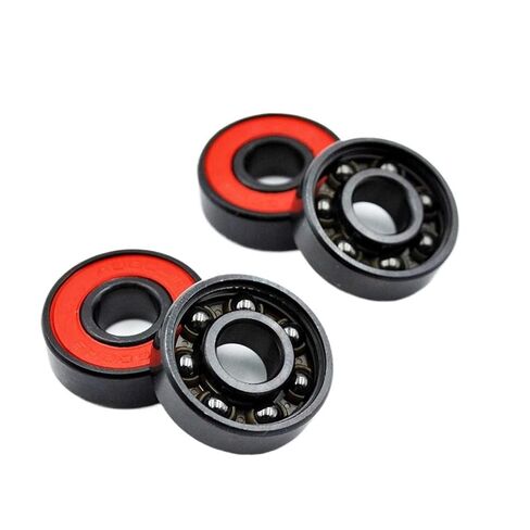 8-Pack 608 2RS Hybrid Black Ceramic Ball Bearing 8 * 22 7mm ABEC-11 high-Speed Roller Skating Skateboard Wheel Miniature in Kuwait