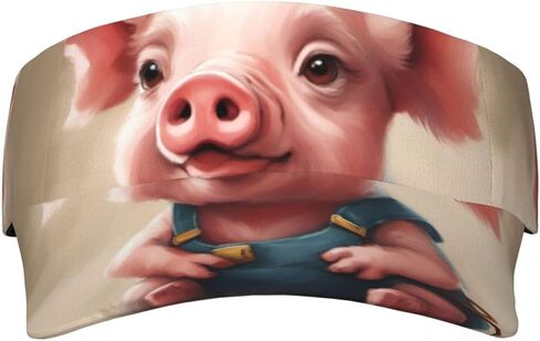 قبعة واقية من الشمس قابلة للطي قابلة للطي وقابلة للتعديل من Naughty Pig Baby، قبعة واقية من الشمس خفيفة الوزن وقابلة للتعديل، قبعة رياضية خارجية للبالغين باللون الأسود in Kuwait