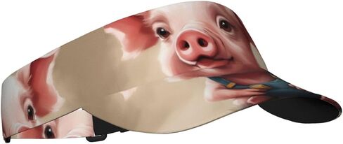 قبعة واقية من الشمس قابلة للطي قابلة للطي وقابلة للتعديل من Naughty Pig Baby، قبعة واقية من الشمس خفيفة الوزن وقابلة للتعديل، قبعة رياضية خارجية للبالغين باللون الأسود in Kuwait
