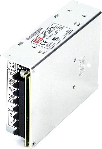 RD-65A مصدر طاقة مزدوج الإخراج 66 وات (5 فولت/6 أمبير، 12 فولت/3 أمبير) | 88-264VAC مدخلات واسعة | معتمد من UL62368-1 | لكاميرات CCTV، وحدة تحكم PLC، شاشة LED in Kuwait