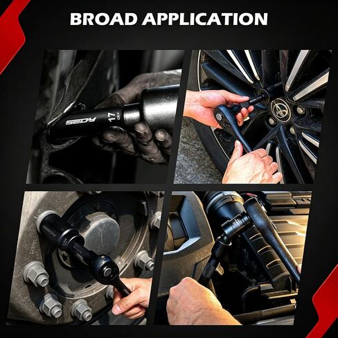 66-Piece 1/2" Drive Impact Socket Set, SAE 3/8" to 1-1/4" and Metric 10-24mm, Deep & Standard 6-Point Cr-V Sockets with Ratchet, Extension Bars, Adapters, Universal Joint, Drill Adapter, Storage Case in Kuwait