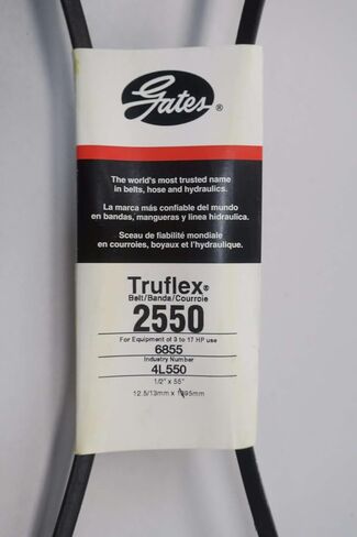 حزام GATES 4L550 2550 Truflex 55 بوصة 1/2 بوصة على شكل حرف V D574813 in Kuwait