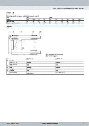 اسطوانات وحدات التوجيه FENG-32-100 FENG-40-200 FENG-50-300 FENG63-400 FENG80-500 FENG-100-600-GF(Feng 100) in Kuwait