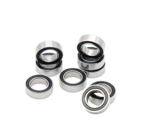 ثنائية المعدن ختم درع مايكرو الأخدود العميق تحمل 10 قطعة SMR106-2RS 6X10X3mm ABEC-7 مصغرة الكرات الأسود مختومة in Kuwait