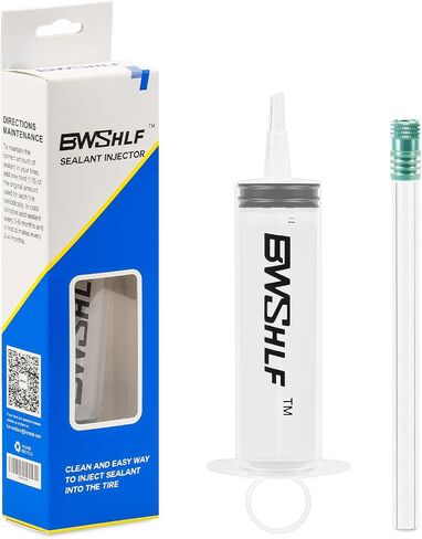 BWSHLF حاقن مانع التسرب بدون أنبوب 100 مل، حاقن مانع التسرب للإطارات لحقنة مانع التسرب للإطارات بدون أنبوب للدراجات الجبلية والدراجات الجبلية in Kuwait