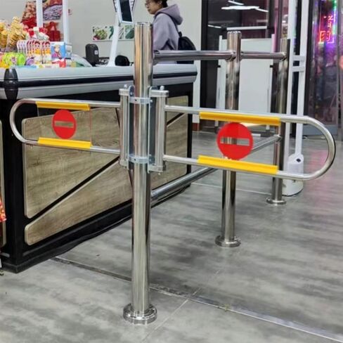Automatic One-Way Swing Door, Self Access Gate for High-Traffic Areas, Ideal for Markets, Warehouses, and Retail Entrances,Color-70cm/27.6in in Kuwait