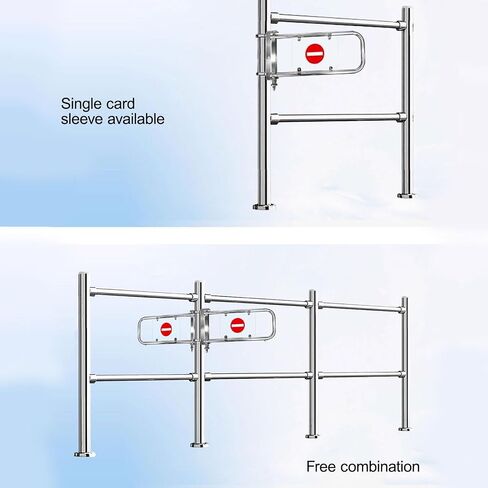 Automatic One-Way Swing Door, Self Access Gate for High-Traffic Areas, Ideal for Markets, Warehouses, and Retail Entrances,Color-70cm/27.6in in Kuwait