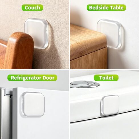 36 Pack Door Stopper Wall Protector - Silicone Door Stoppers for Wall with Strong Back Adhesive, Wall Protectors from Door Knobs for Behind Doors and Behind Movable Furniture in Kuwait