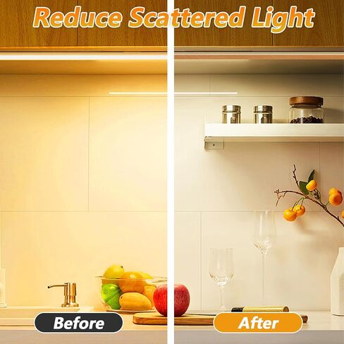 قطعتان من شريط إضاءة LED، 0.78 بوصة × 29.5 قدم | شريط ناشر للضوء، غطاء قناع خافت للضوء، ملصق حجب الإضاءة لتنعيم الضوء، in Kuwait