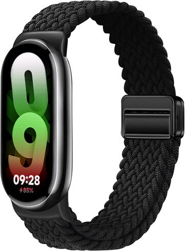 أربطة مغناطيسية مضفرة من النايلون متوافقة مع سوار Xiaomi Smart Band 10/9/8 من النايلون الرياضي للنساء والرجال in Kuwait