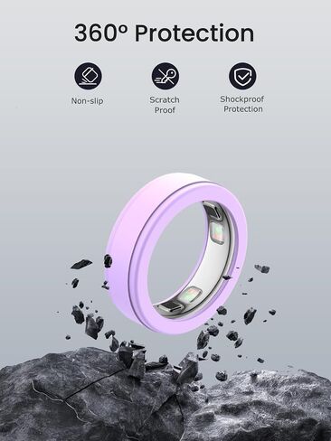 غطاء مكون من 8 قطع لحلقتنا Oura Ring 5، واقي حلقة سيليكون مرن للتمرين - مقاس M لـ 10/11/12/13 in Kuwait