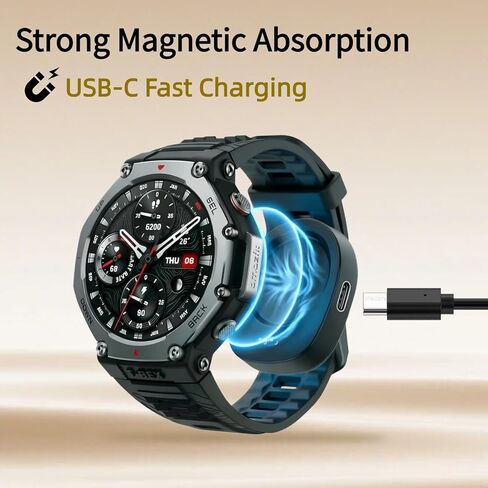 Charging Dock for Amazfit Bip Max/T-Rex3/Active Max | for Amazfit Active Cheetah2 Pro/3 Premium/T-Rex3 PRO/Balance/Balance2, Type-C Charger Cable Accessories (3.3ft/1m) in Kuwait