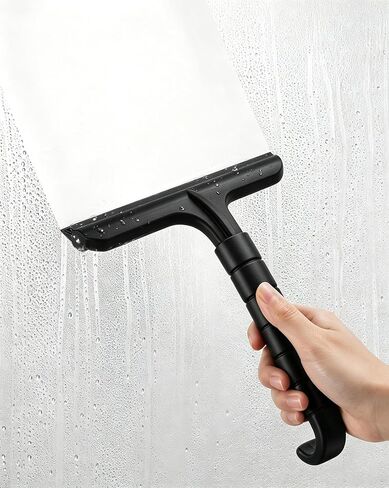ممسحة دش للأبواب الزجاجية، أداة تنظيف السيارة المنزلية من السيليكون مقاس 8 بوصات | ممسحة الحمام لمرآة بلاط النوافذ الزجاجية للاستحمام، ممسحة مطاطية مريحة، مقاومة للصدأ، خالية من الخطوط ولا تصدر صرير in Kuwait