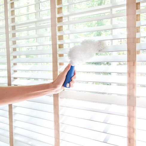 مجموعة غبار Unger Connect and Clean مع عمود فولاذي 4 بوصات، تتميز بغبار من الألياف الدقيقة ونسيج العنكبوت وغبار الزوايا ومنفضة ستائر عريضة، غبار عالي الوصول وتنظيف الستائر والنوافذ والخزائن in Kuwait