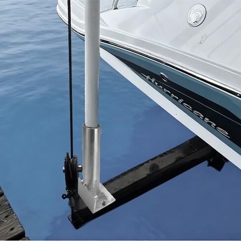 The Lifting Protection Bracket for Ship Berthing with Drainage Holes is Made of Aluminum and is Suitable for Standard 1-1/2 inch Schedule 40 Pipe (1.9 inch Outer Diameter) in Kuwait