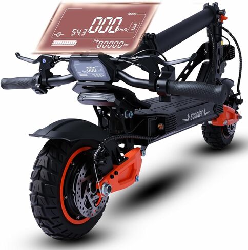 K11 1600W/1200W Electric Scooter for Adults, 40 MPH Top Speed, 37Miles Range, 11" Off-Road Tires, Dual Disc Brake, Spring Suspension, Foldable E-Scooter with Dual Suspension in Kuwait