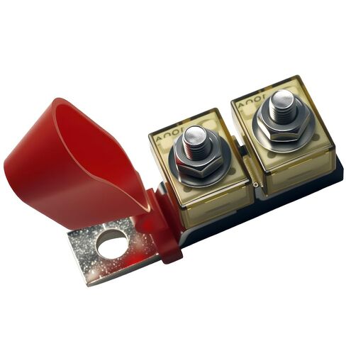 400A 58V 5/16"(M8) Dual Stud Terminal Mount Fuse Block, 400A Marine Rated Battery Fuse (MRBF) Waterproof for Boat Truck RV Construction Vehicles in Kuwait