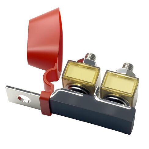 400A 58V 5/16"(M8) Dual Stud Terminal Mount Fuse Block, 400A Marine Rated Battery Fuse (MRBF) Waterproof for Boat Truck RV Construction Vehicles in Kuwait