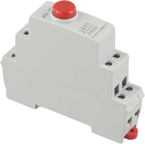 Din Rail زر الضغط نوع التوقف عن بدء تشغيل مفتاح الطاقة نمطية أحمر أخضر AC / DC 24V، حماية IP20 تصميم وحدات مدمجة (أحمر) in Kuwait