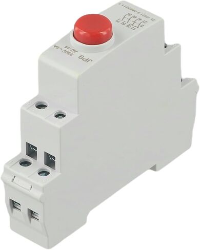 Din Rail زر الضغط نوع التوقف عن بدء تشغيل مفتاح الطاقة نمطية أحمر أخضر AC / DC 24V، حماية IP20 تصميم وحدات مدمجة (أحمر) in Kuwait
