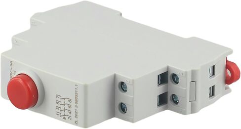 Din Rail زر الضغط نوع التوقف عن بدء تشغيل مفتاح الطاقة نمطية أحمر أخضر AC / DC 24V، حماية IP20 تصميم وحدات مدمجة (أحمر) in Kuwait