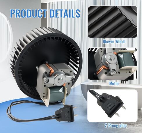 S97017450 محرك وعجلة منفاخ لـ Broan NuTone 771/771-A الحمام 70 CFM استبدال مروحة العادم يستبدل 99080599 99020278 in Kuwait