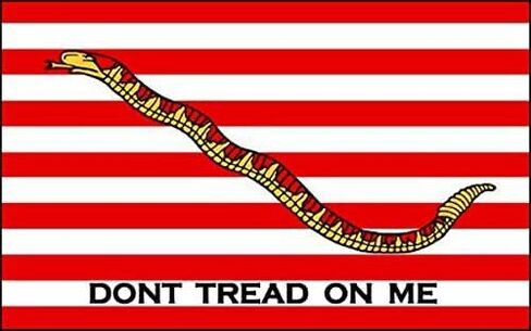 ملصق علم جاك البحري (ملصق مطبوع عليه Don't Tread On Me Naval) in Kuwait