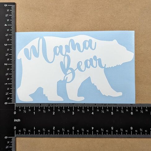 Mama Bear Decal Pack: Arrow, Cubs, Walking, Claw (White, Large 6") in Kuwait