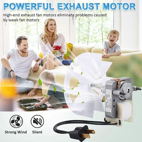 S97012038 Bathroom Exhaust Fan Motor Replacement Kit - Fits Broan 659 662 663, 50CFM 120V with Blower Wheel in Kuwait