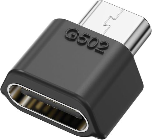 محول USB-C متوافق مع ماوس الألعاب اللاسلكي Logitech G502، محول Micro USB إلى Type-C | ملاءمة خاصة بالطراز | دعم الشحن ومزامنة البيانات | 3-التثبيت الثاني | 10K+ متانة in Kuwait