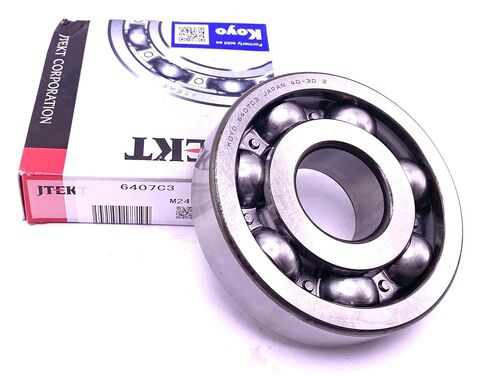 KOYO Japan 6407 C3 محمل كروي ذو أخدود عميق، نوع مفتوح، بدون أختام 35x100x25 مم in Kuwait