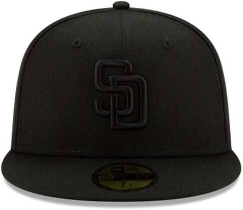 عصر جديد MLB 59FIFTY سان دييغو بادريس أسود على مجموعة أصلية سوداء جاهزة على قبعة بيسبول ميدانية in Kuwait