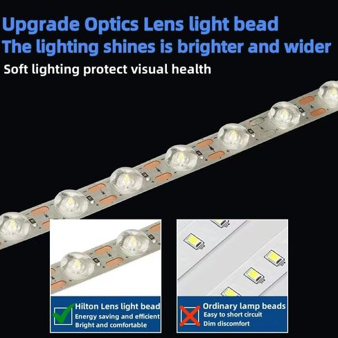 شريط إضاءة LED للطابعة ثلاثية الأبعاد 6500K عالي السطوع مع شريط إضاءة 380 مم (11.9 بوصة) وكابل 780 مم (30.7 بوصة)، شريط إضاءة 24 فولت سهل التركيب، مناسب لمختبر Bambu Lab A1 in Kuwait
