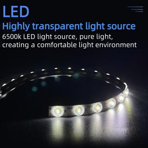شريط إضاءة LED للطابعة ثلاثية الأبعاد 6500K عالي السطوع مع شريط إضاءة 380 مم (11.9 بوصة) وكابل 780 مم (30.7 بوصة)، شريط إضاءة 24 فولت سهل التركيب، مناسب لمختبر Bambu Lab A1 in Kuwait