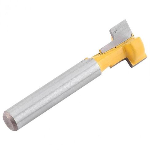 Router Madera 2pcs Yellow T-Slot Cutter Router Bit for 3/8'' & 1/2'' Cutting Edge 1/4'' Shank in Kuwait