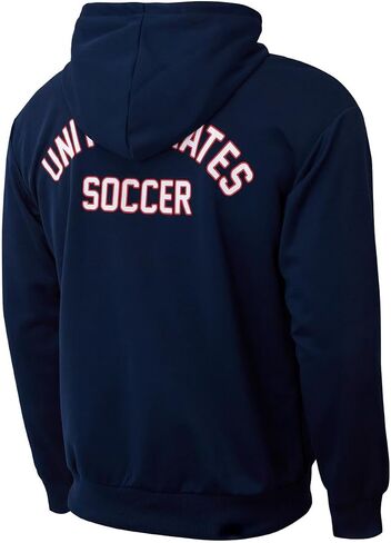 Icon Sports US Soccer USMNT Full Zip Hoodie | Sideline, Navy, Large in Kuwait