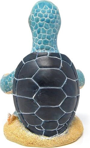 Sea Turtle Salt and Pepper Shakers Set with Holder, Coastal Beach Kitchen Table Decor, Ocean Themed Resin Figurine Set in Kuwait