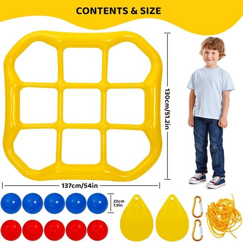 Jumbo Pool Tic Tac Toe Game Floating Outdoor 10 Balls Inflatable Tic Tac Toe Pool Game Adults and Family for Kids Ages Toys in Kuwait