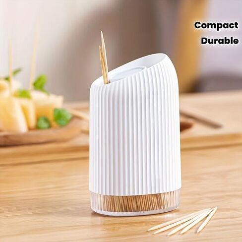 [Compact Toothpick Holder] Durable Plastic, Compact Chic Toothpick Holder | Perfect for Kitchen & Dining Room Decor in Kuwait