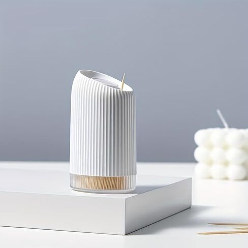 [Compact Toothpick Holder] Durable Plastic, Compact Chic Toothpick Holder | Perfect for Kitchen & Dining Room Decor in Kuwait